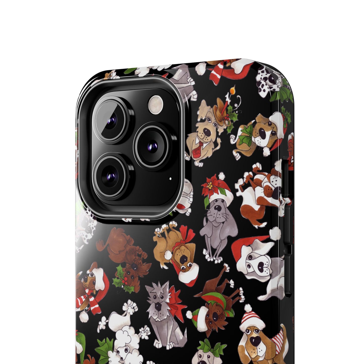 Doggie Toss Black Phone Case