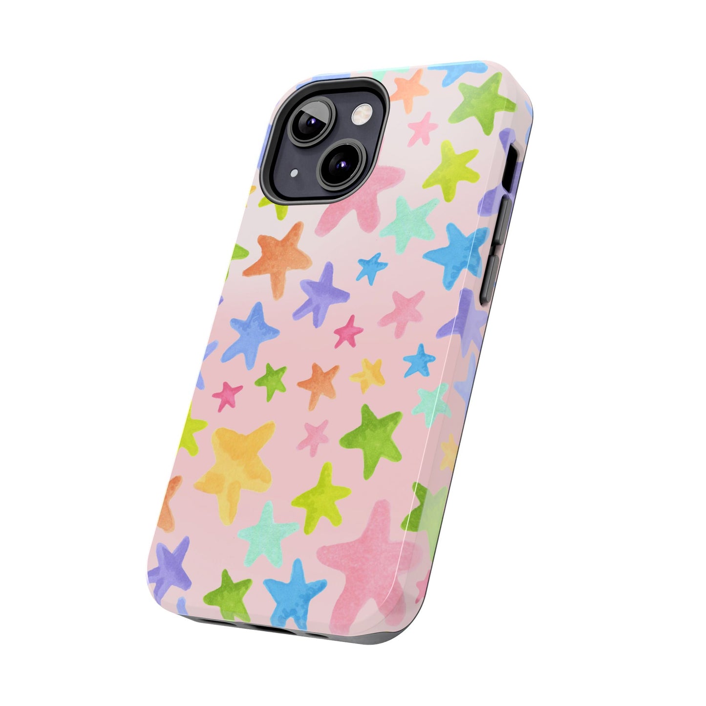 Happy Stars Pink Phone Case