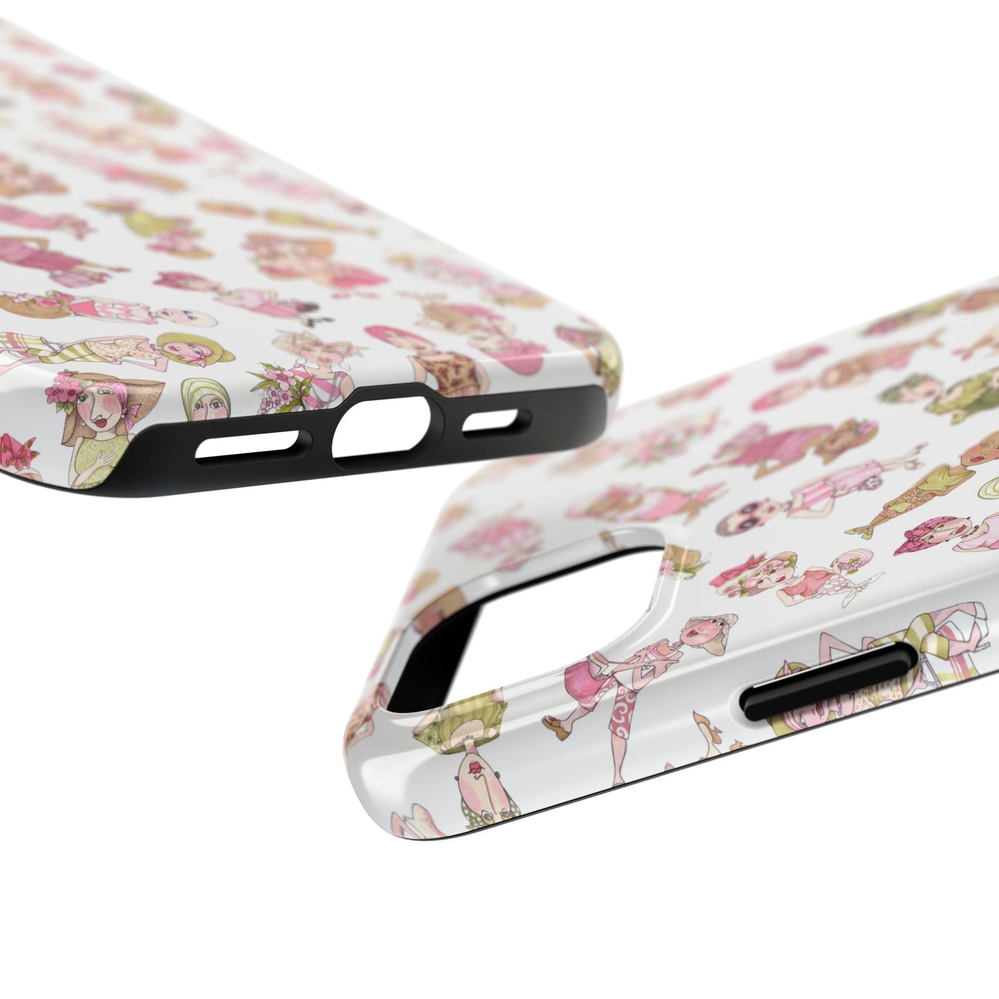Tossed Ladies White Phone Case