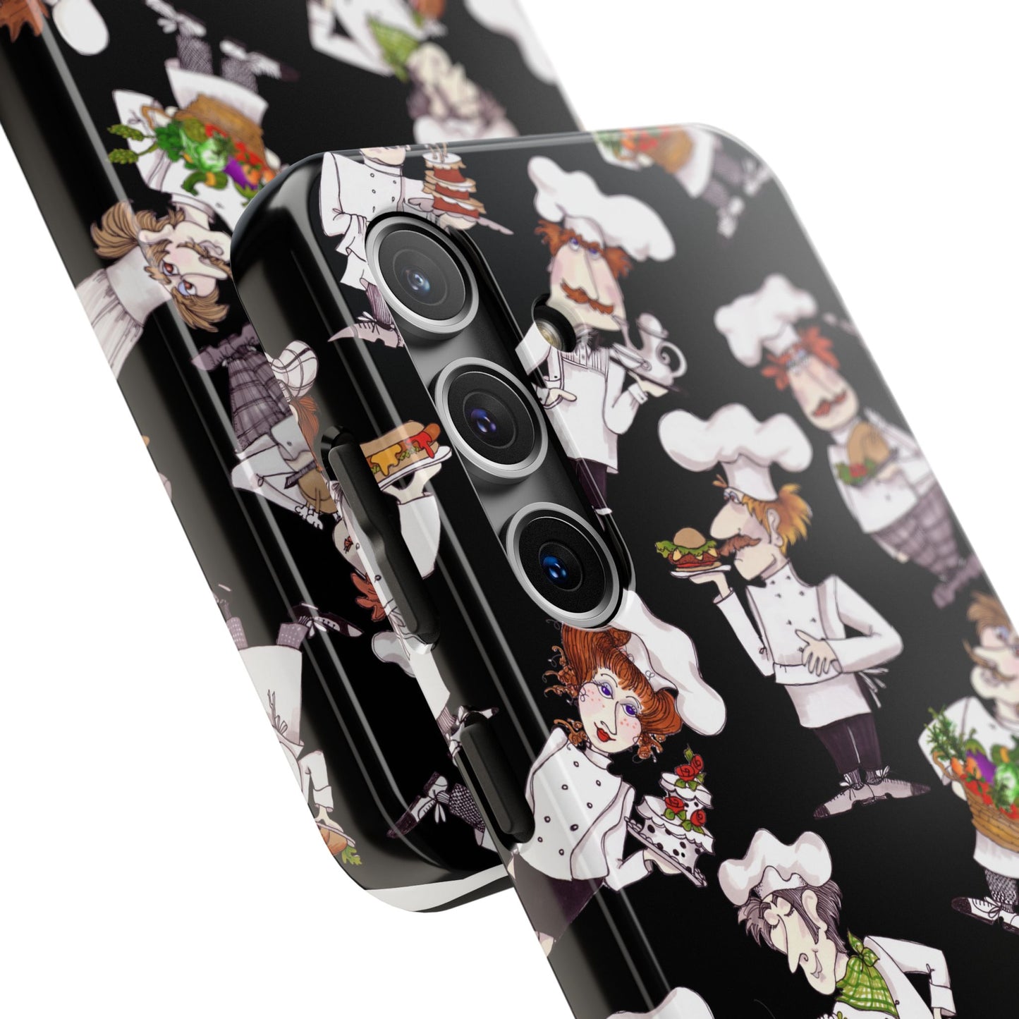 Tossed Chefs Black Phone Case