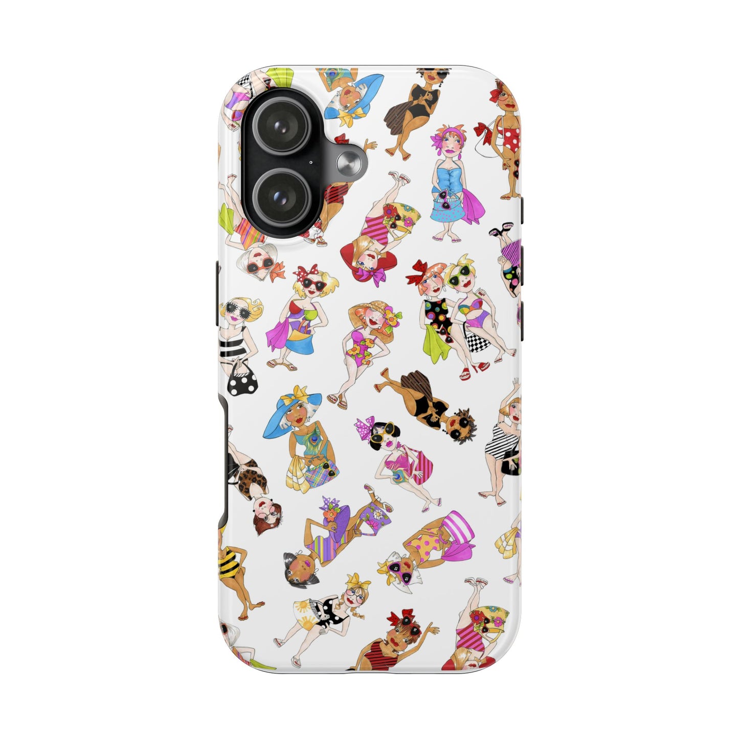 Tossed Beauties White Phone Case