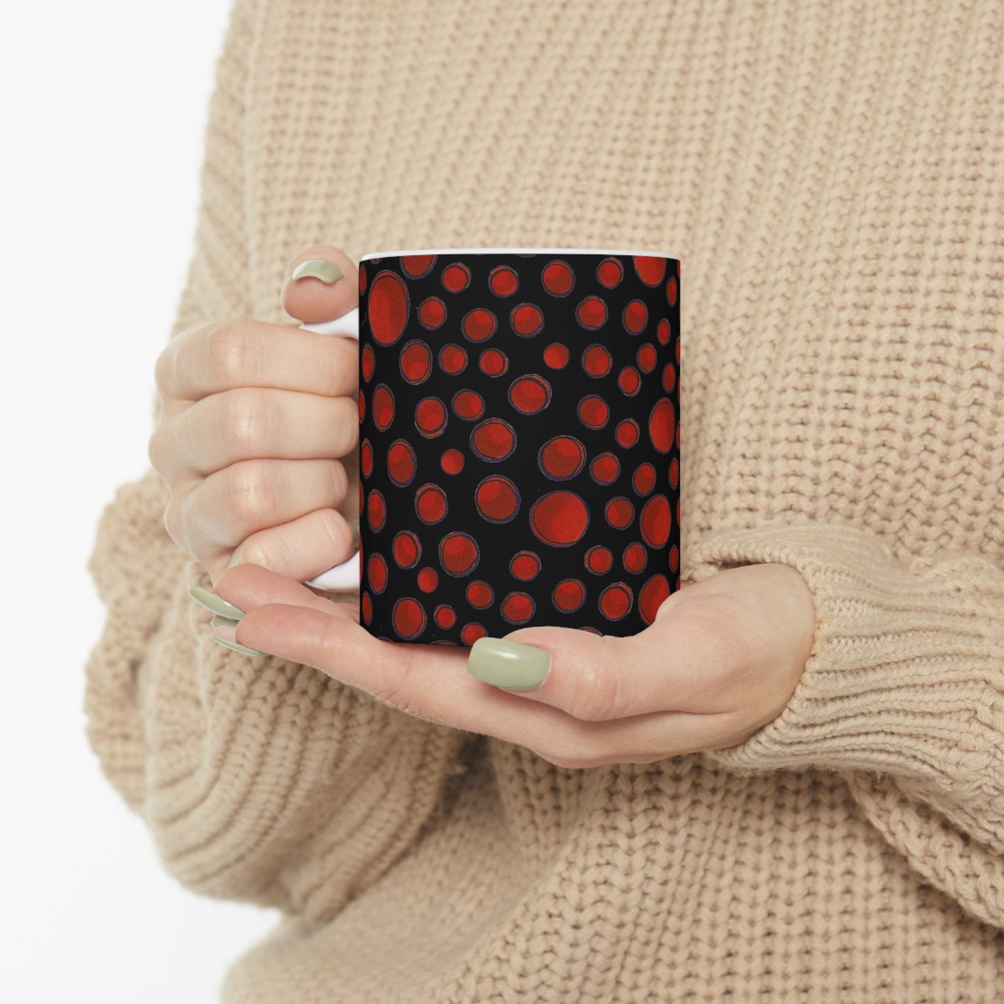 Dot Assortment Black / Red Cup
