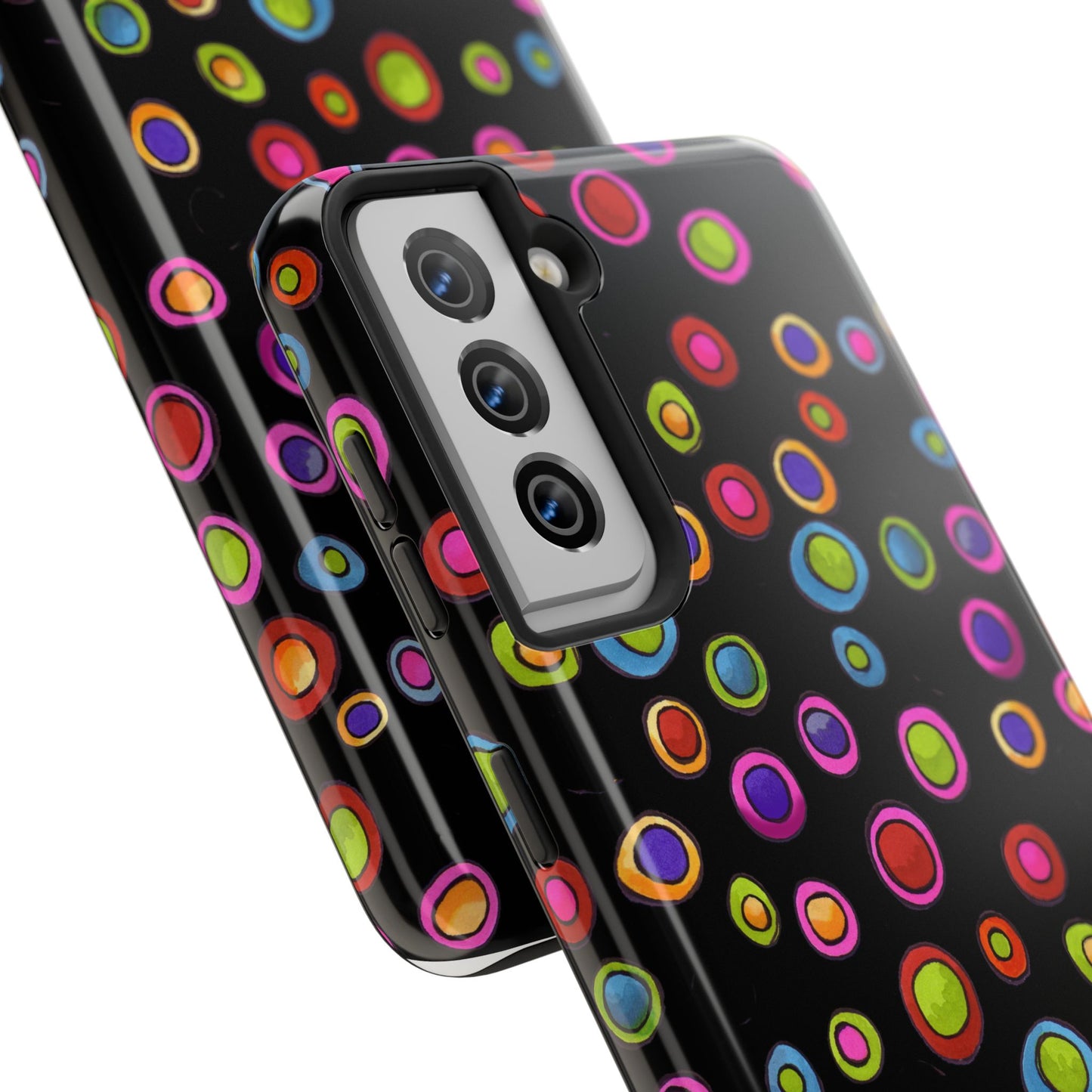 Dopey Dots Black Phone Case