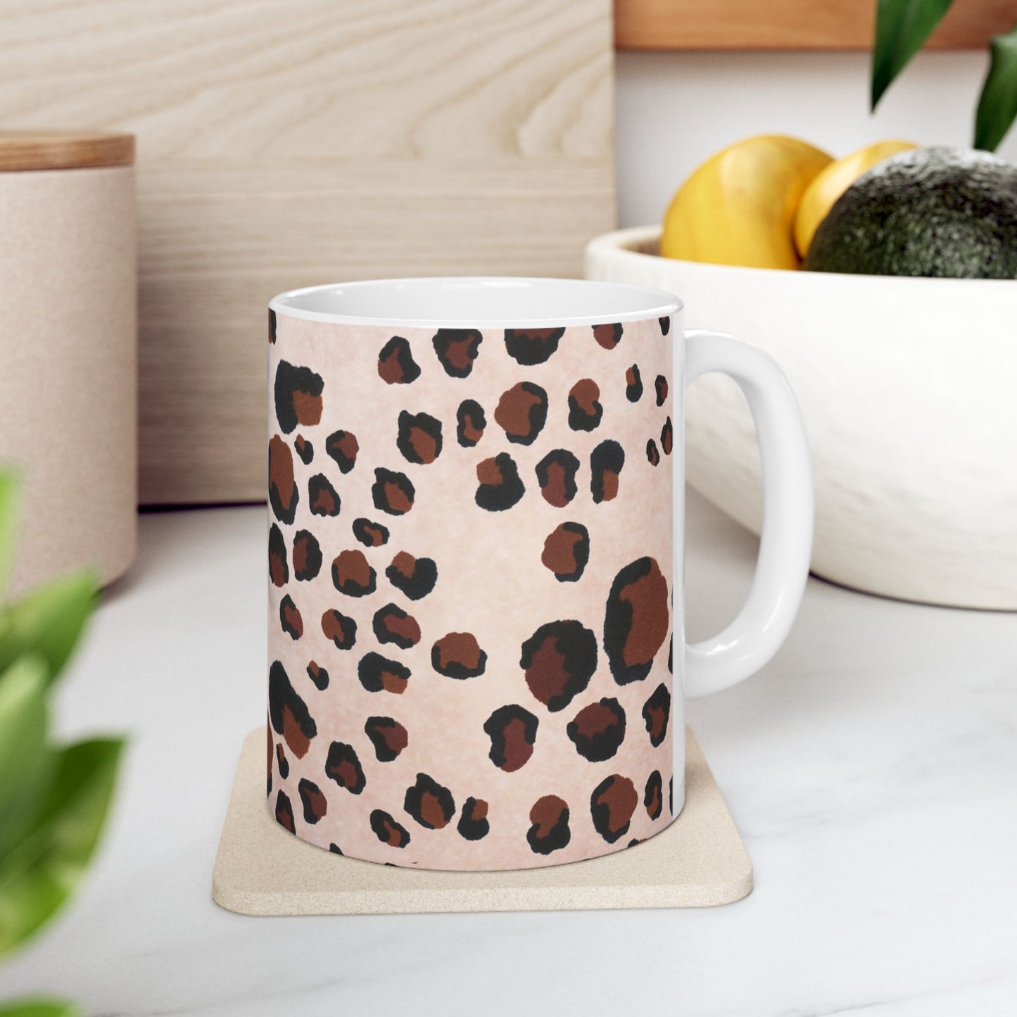 Leopard Light Pink Cup