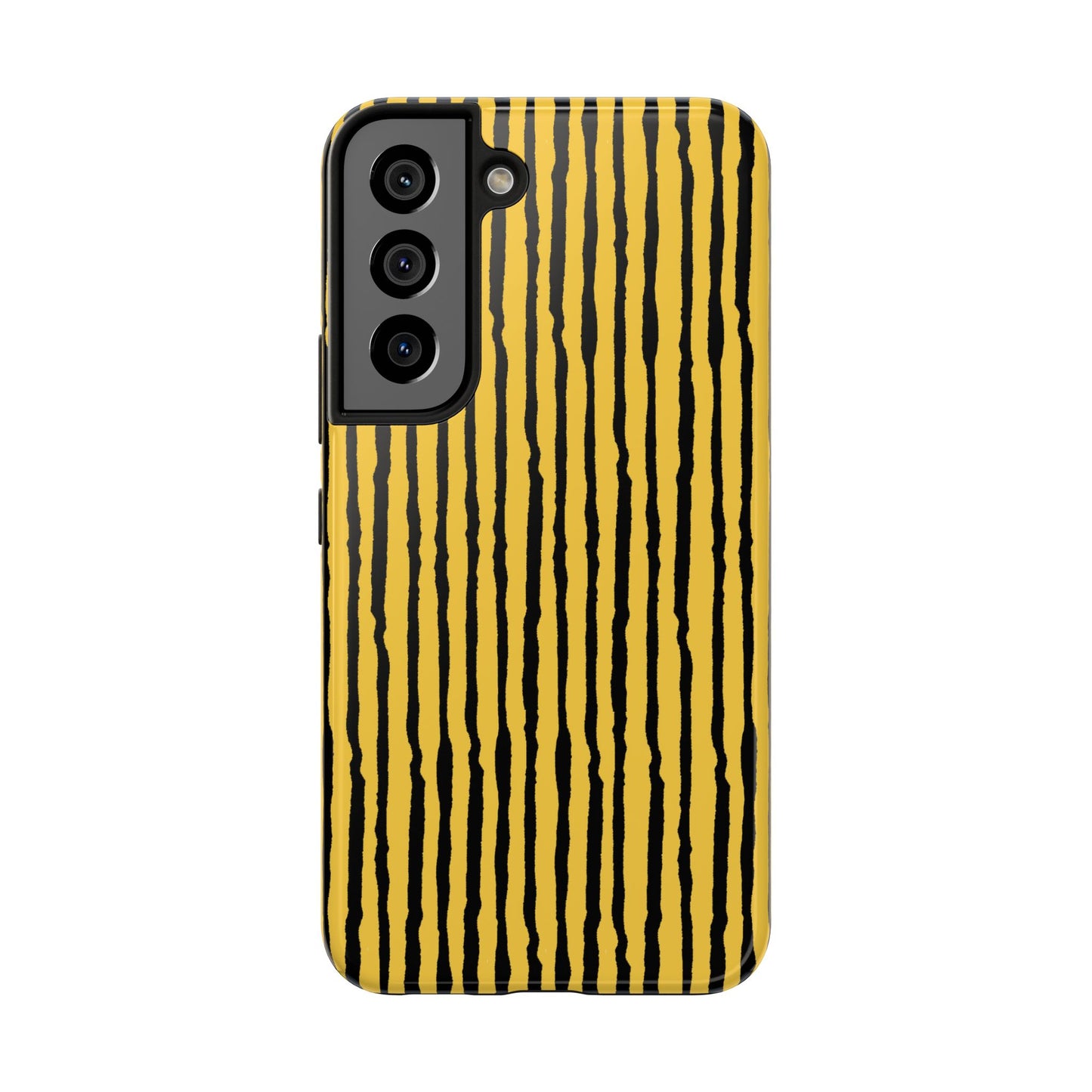 Sorta Stripe Yellow / Black Phone Case