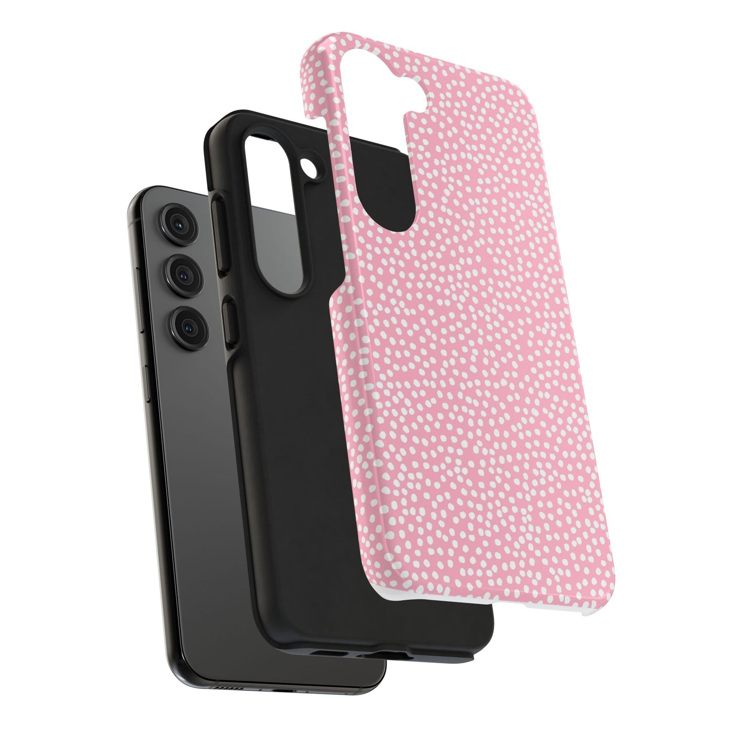 Bitty Dots Pink / White Phone Case