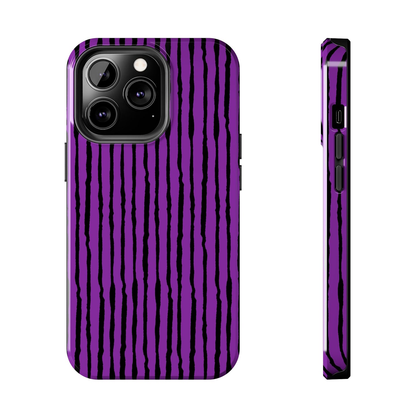 Sorta Stripe Purple / Black Phone Case
