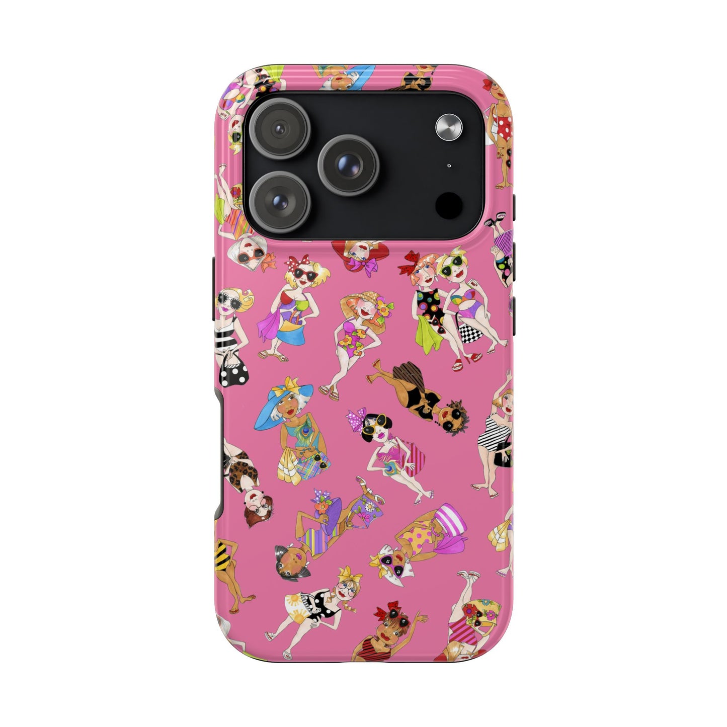 Tossed Beauties Pink Phone Case
