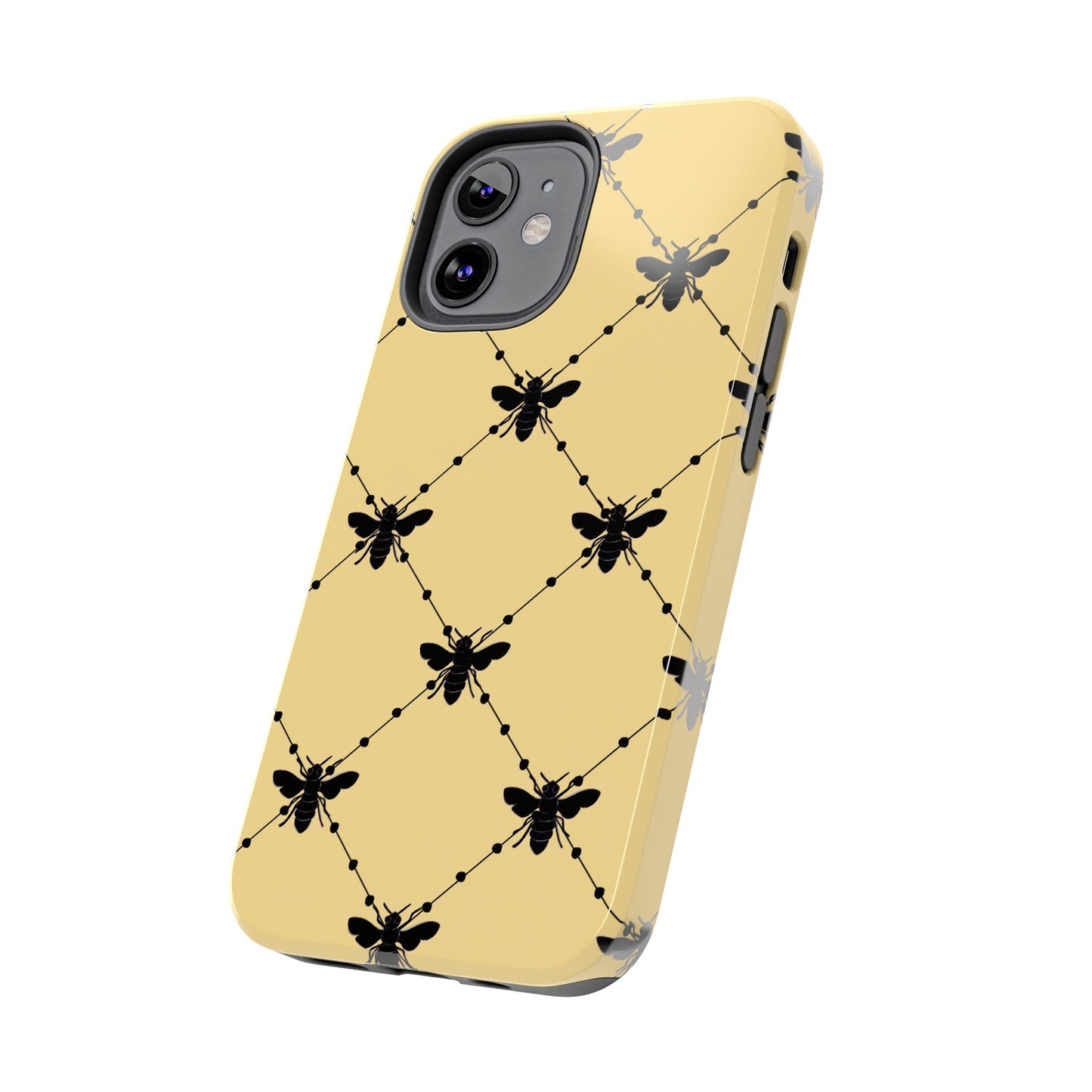 Beaded Bees Yellow Phone Case