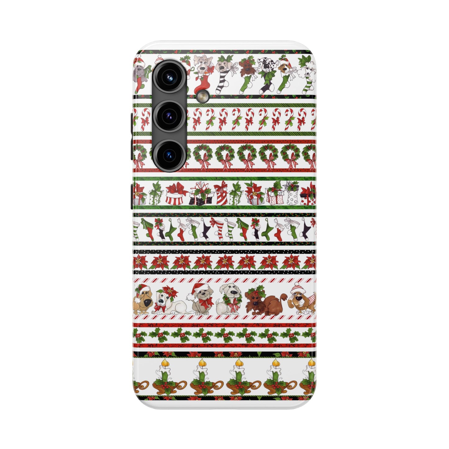 Holiday Borders White Phone Case