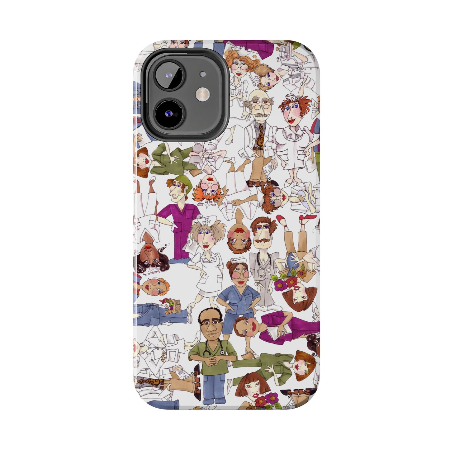 Diverse Nurse White Phone Case