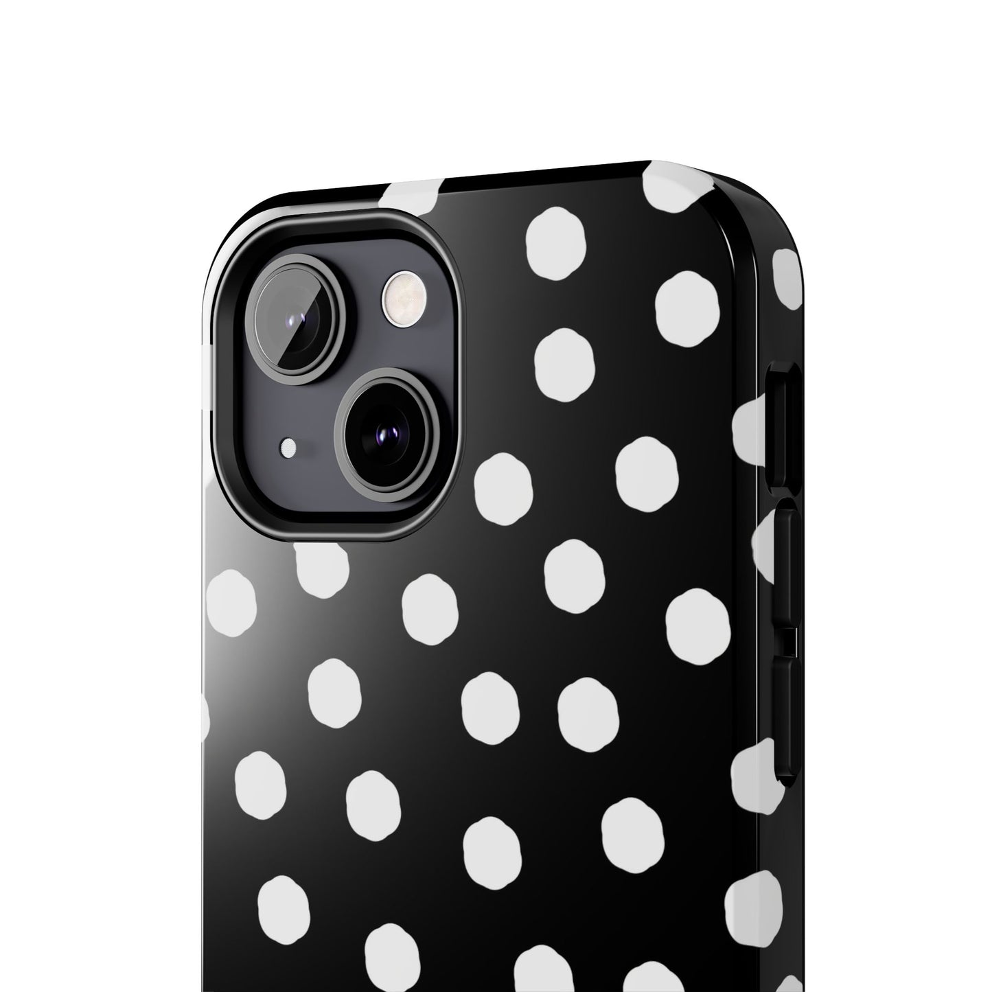 Jumbo Dots Black / White Phone Case