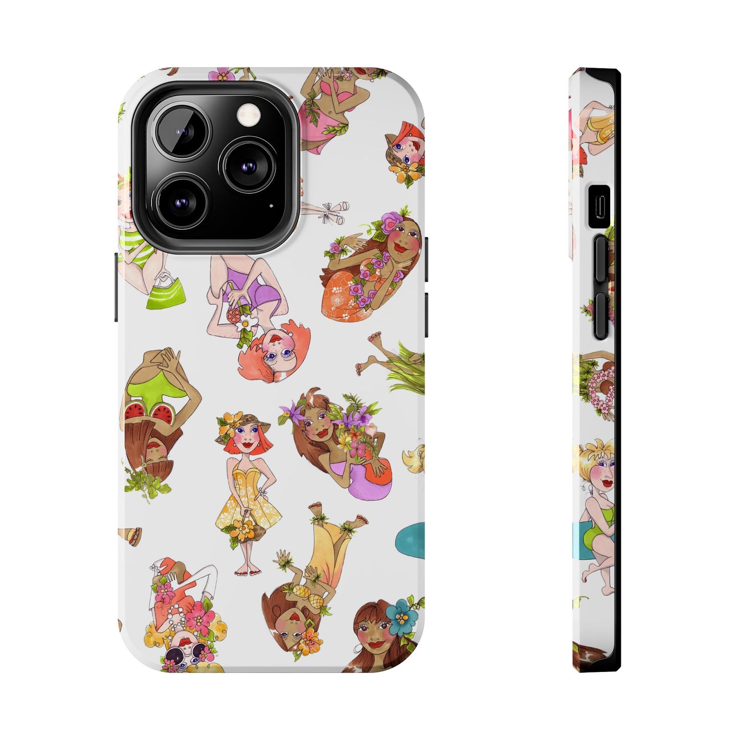 Island Toss White Phone Case