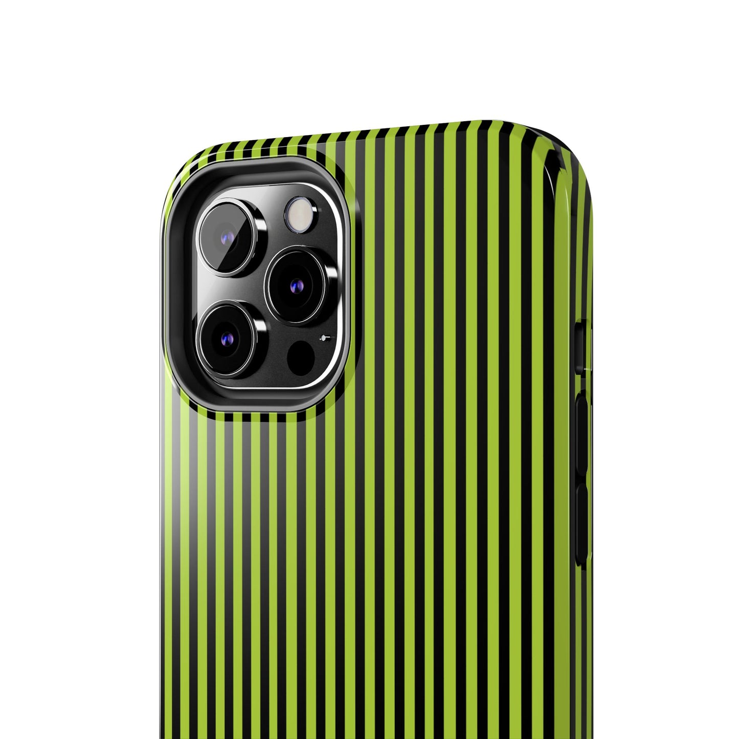 Stripe Green / Black Phone Case