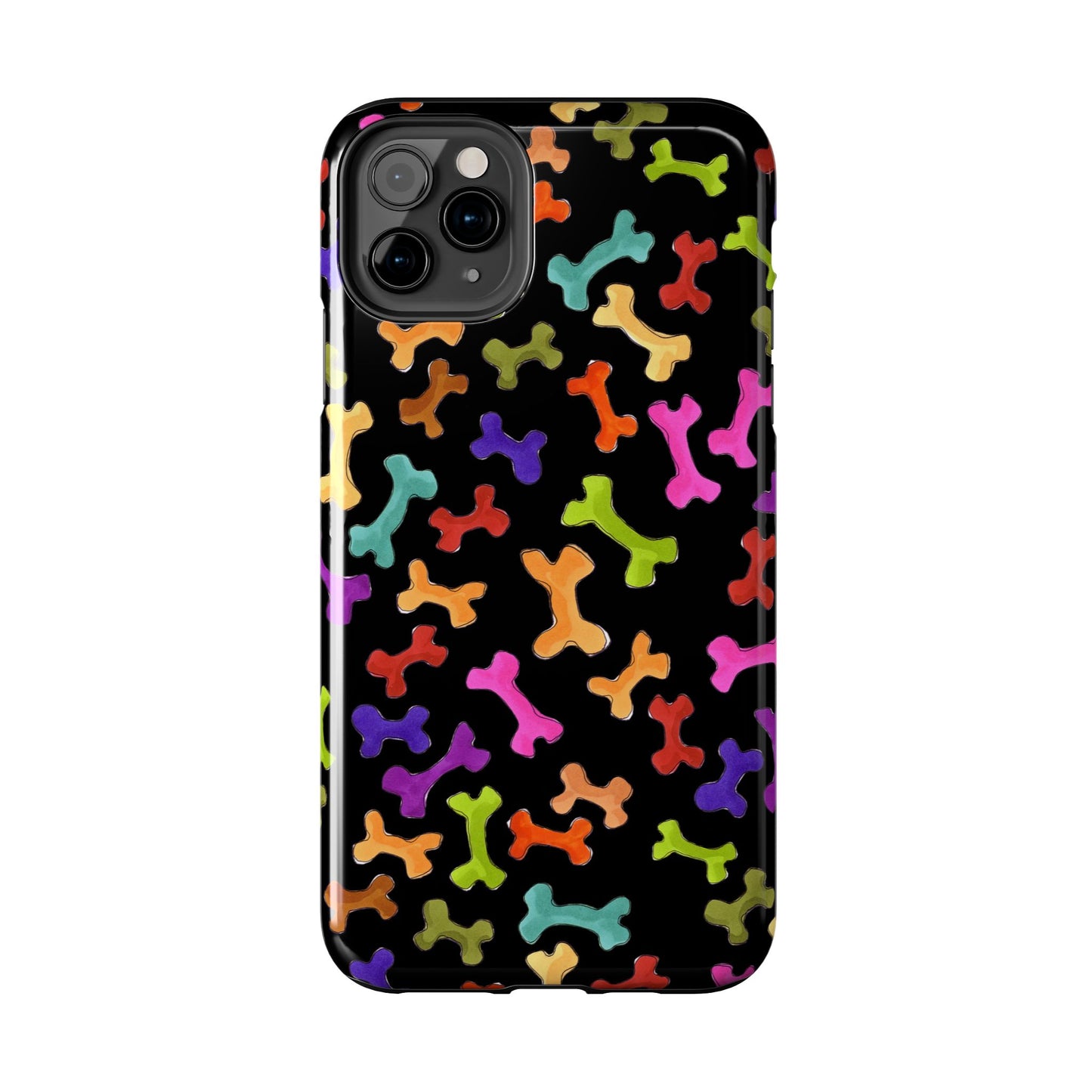 Happy Bones Black Phone Case