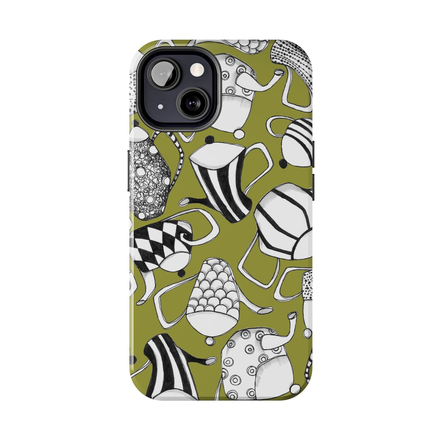 Coffee, Tea Anyone? Green Phone Case