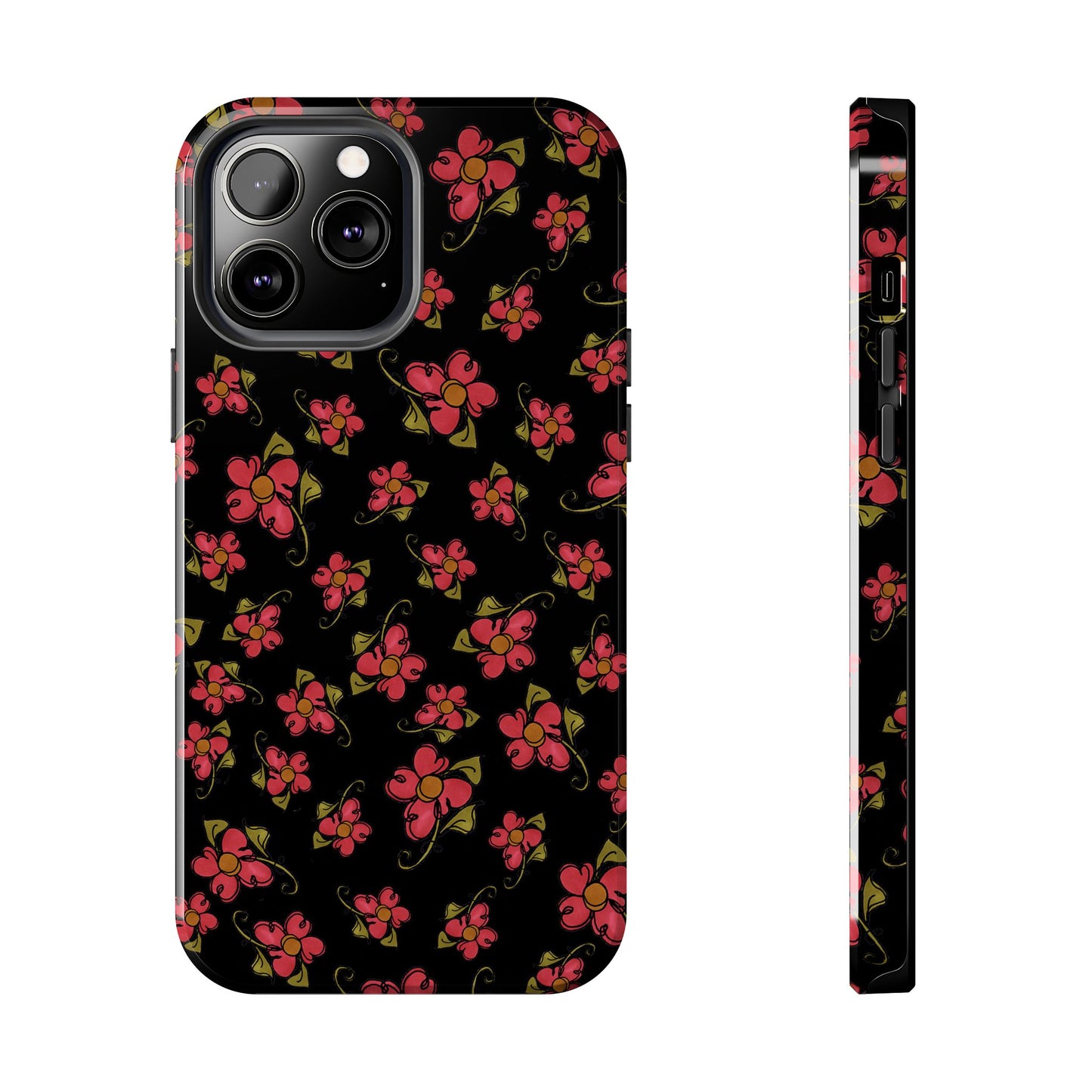 Daisy Caper Black Phone Case