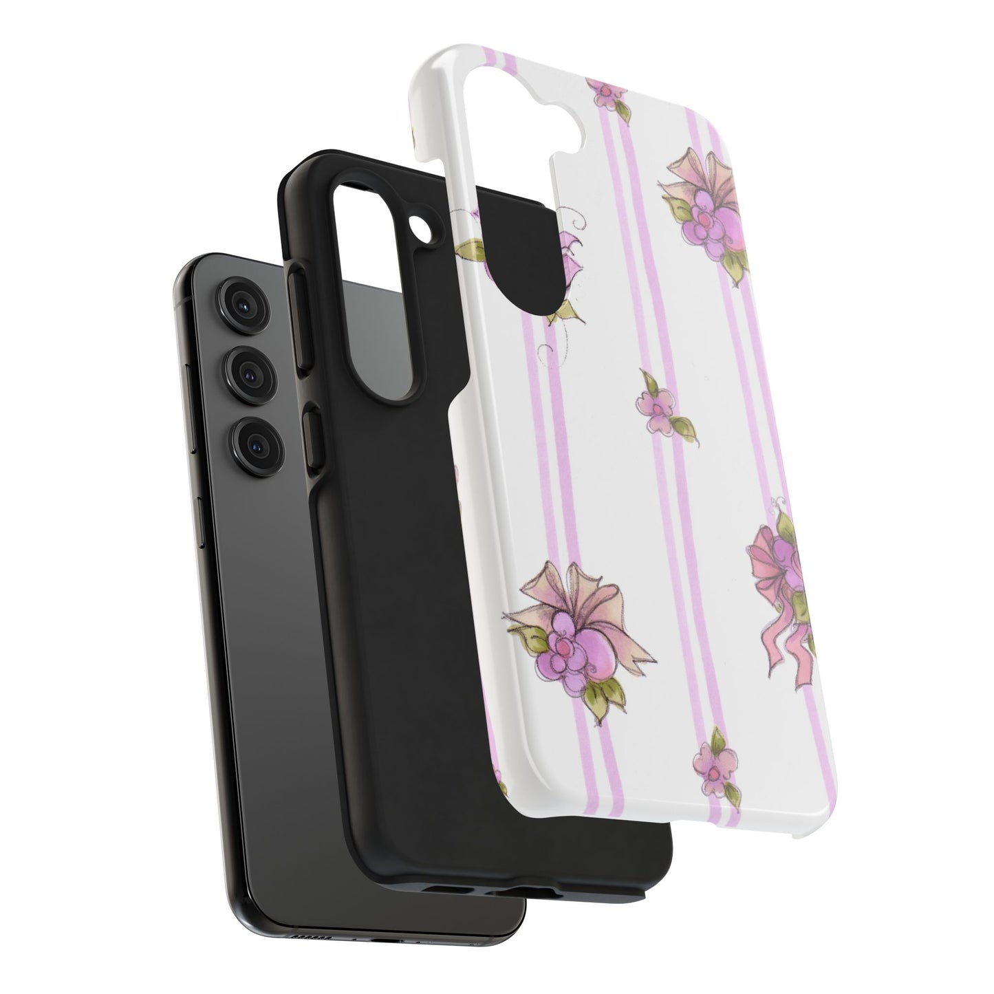 Flower Model Flower Stripe Phone Case