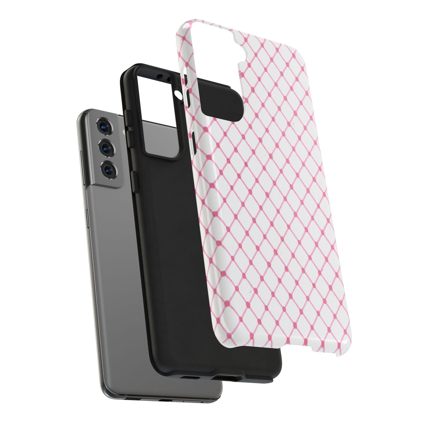 Diamond White / Pink Phone Case