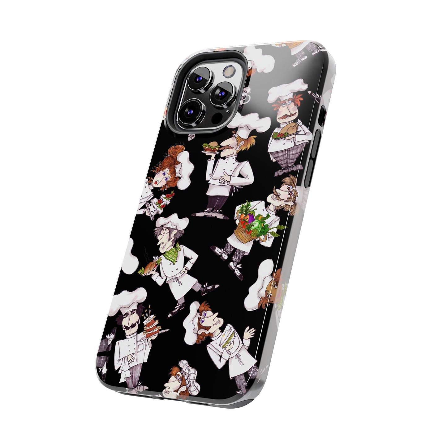 Tossed Chefs Black Phone Case