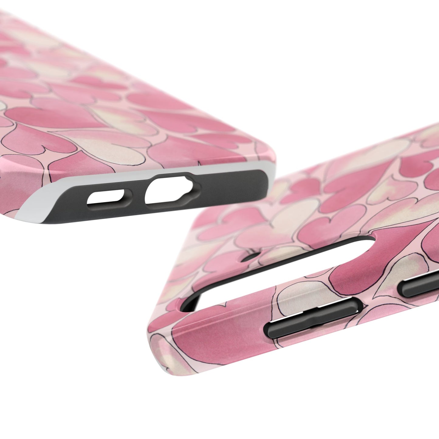 Hearts Pink Sky Phone Case