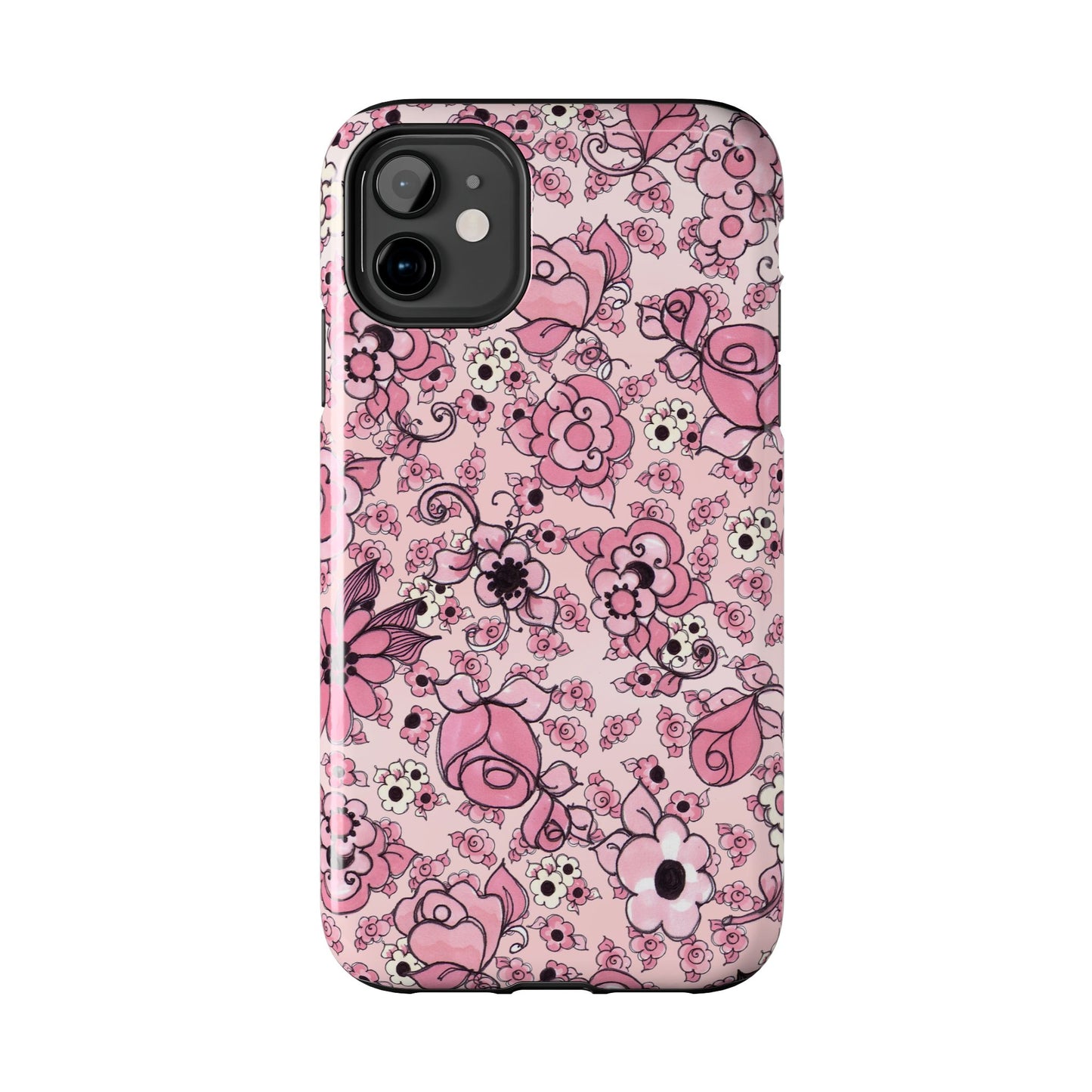 Profuse Posies Pink Phone Case