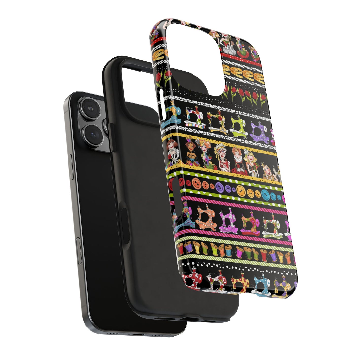 Curious Border Black Phone Case