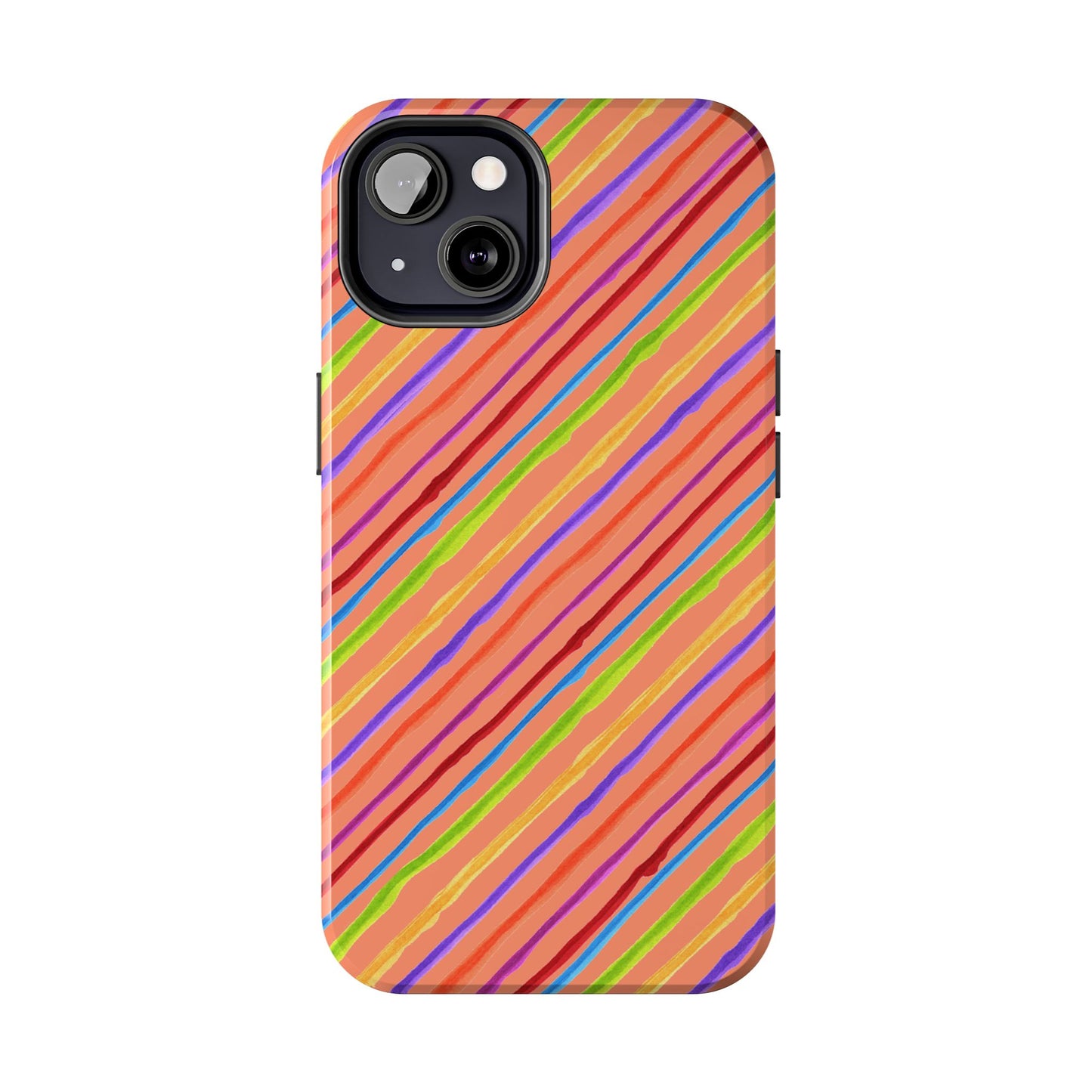 Calico Stripe Orange Phone Case