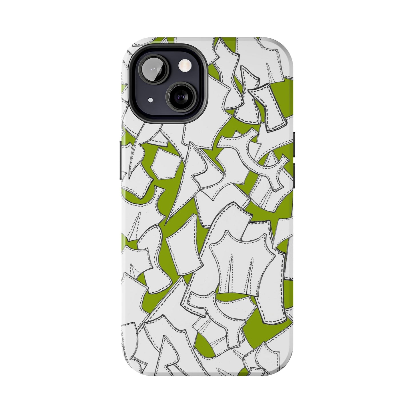 Pattern Pieces Chartreuse Phone Case