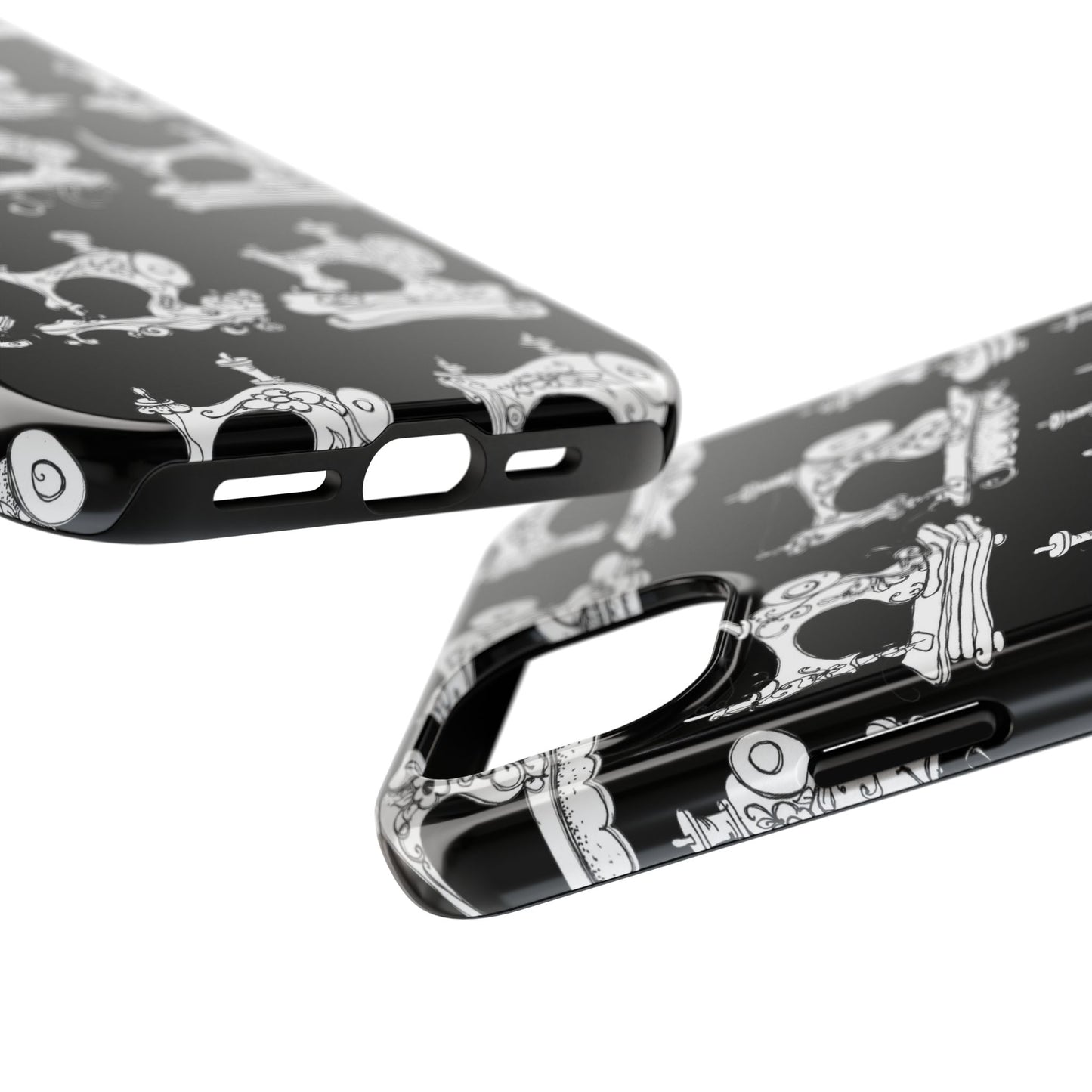 Sew Sew Black / White Phone Case