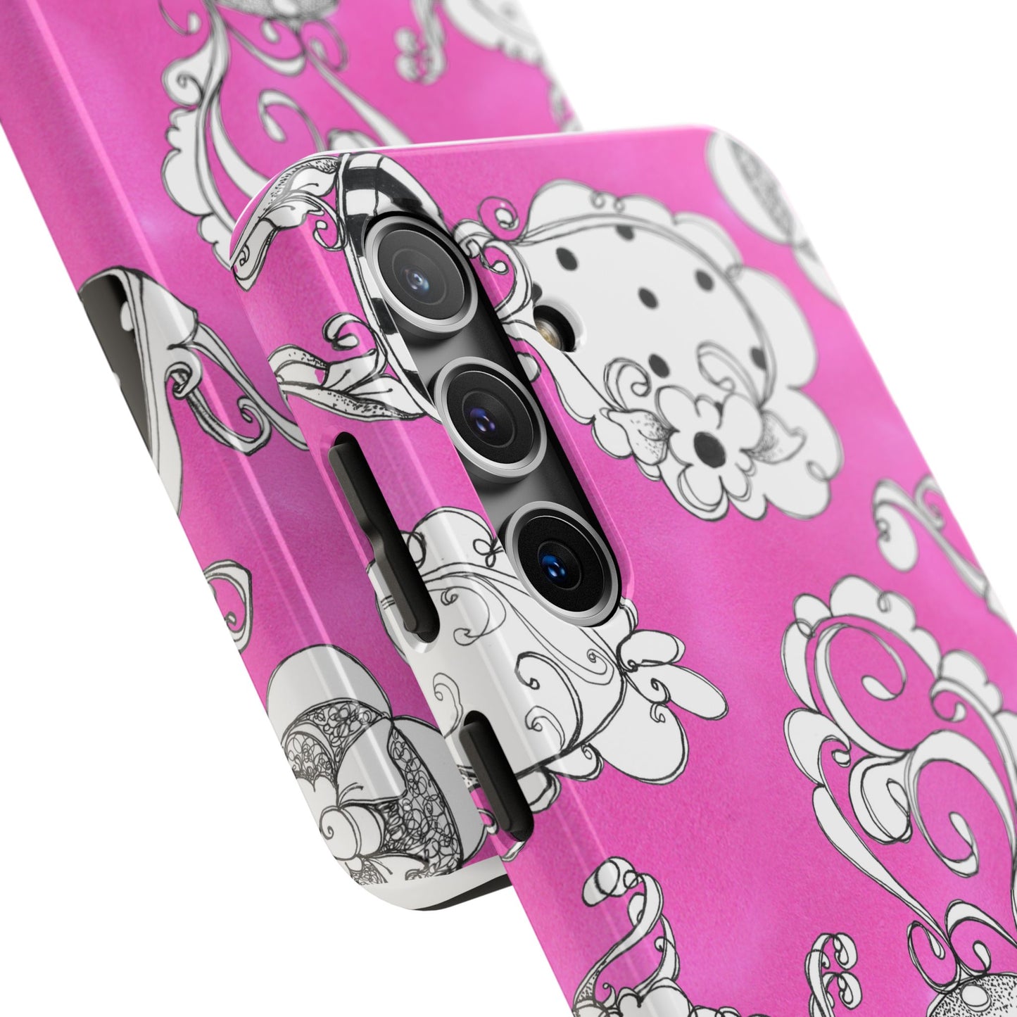 Bistro Chairs Pink Phone Case