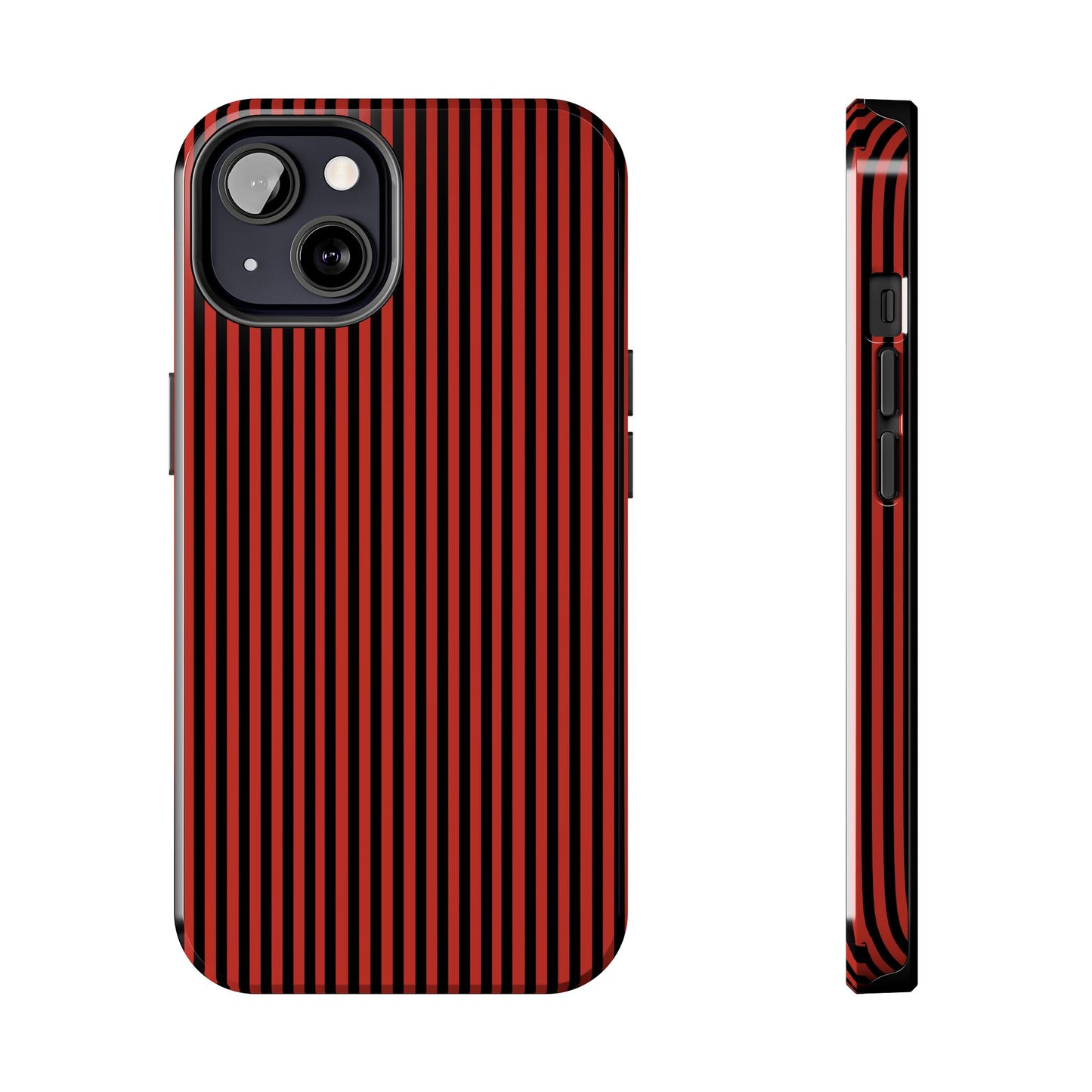 Stripe Red / Black Phone Case