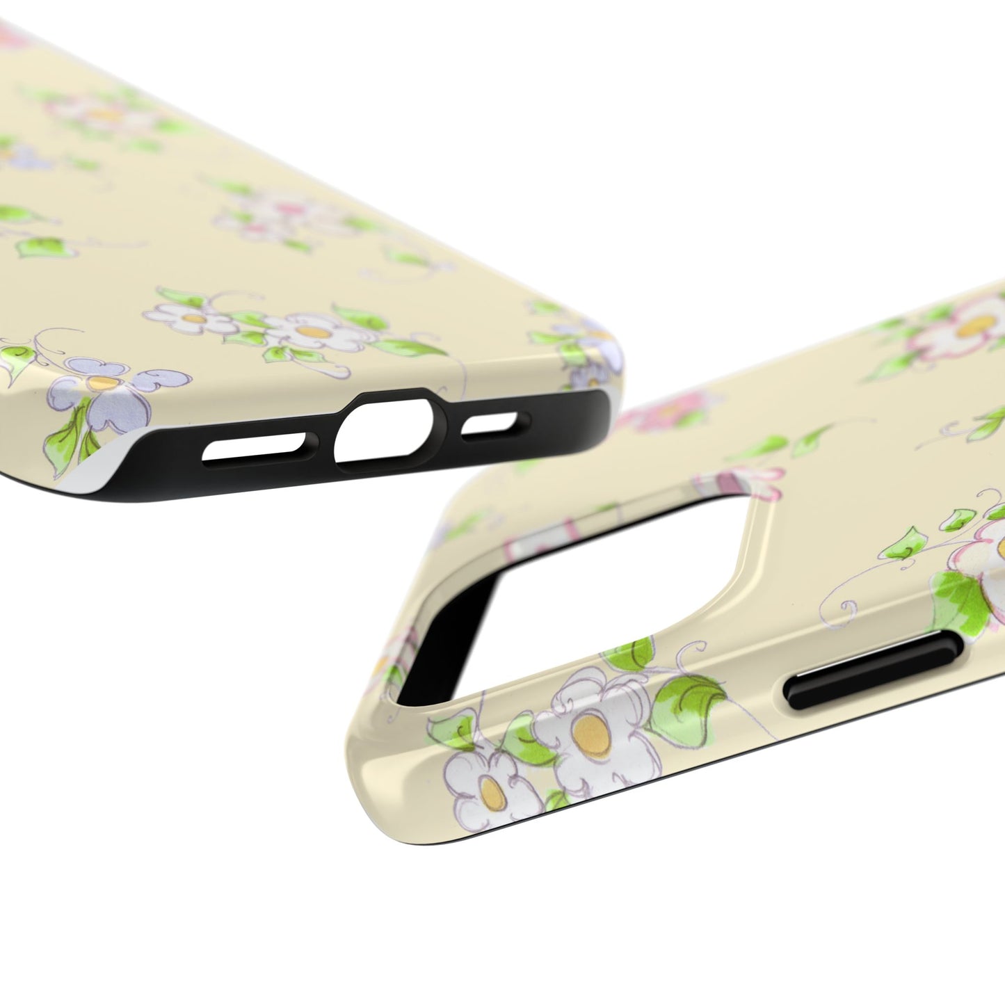 Precious Posies Yellow Phone Case
