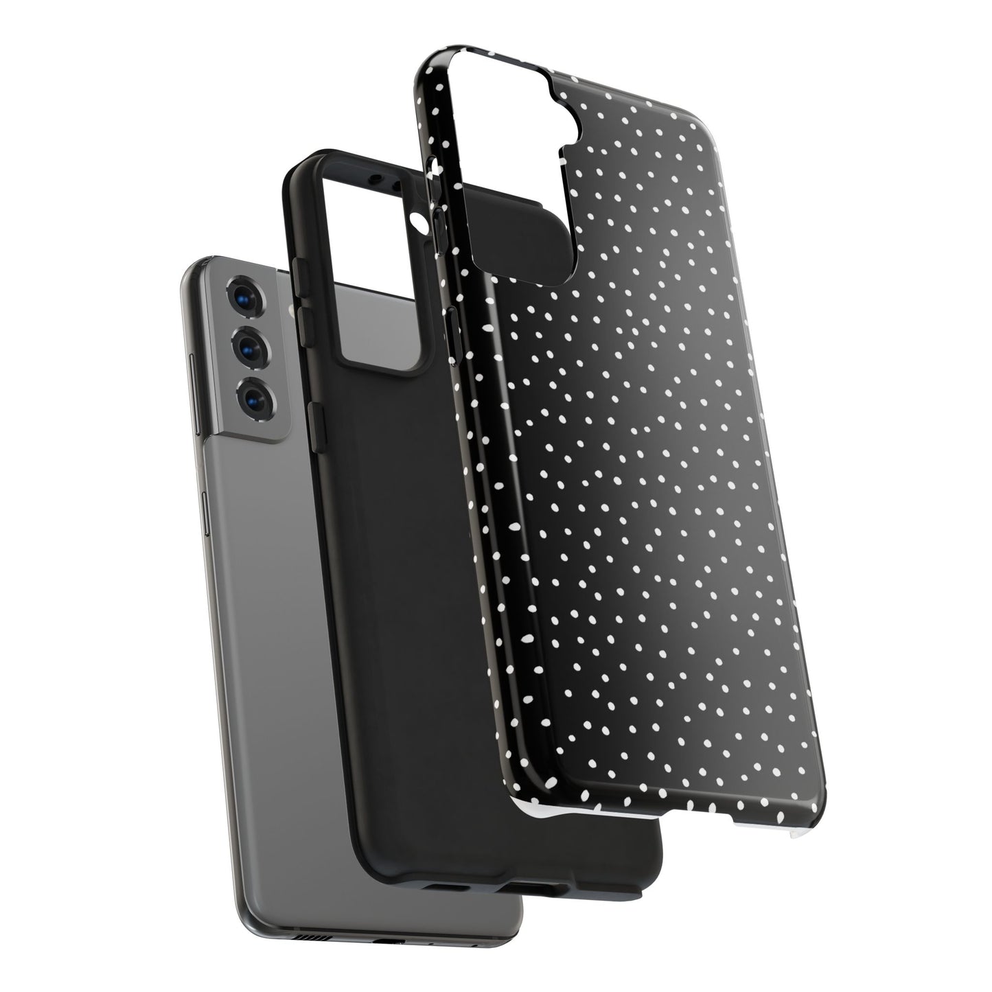 Dinky Dots Black / White Phone Case