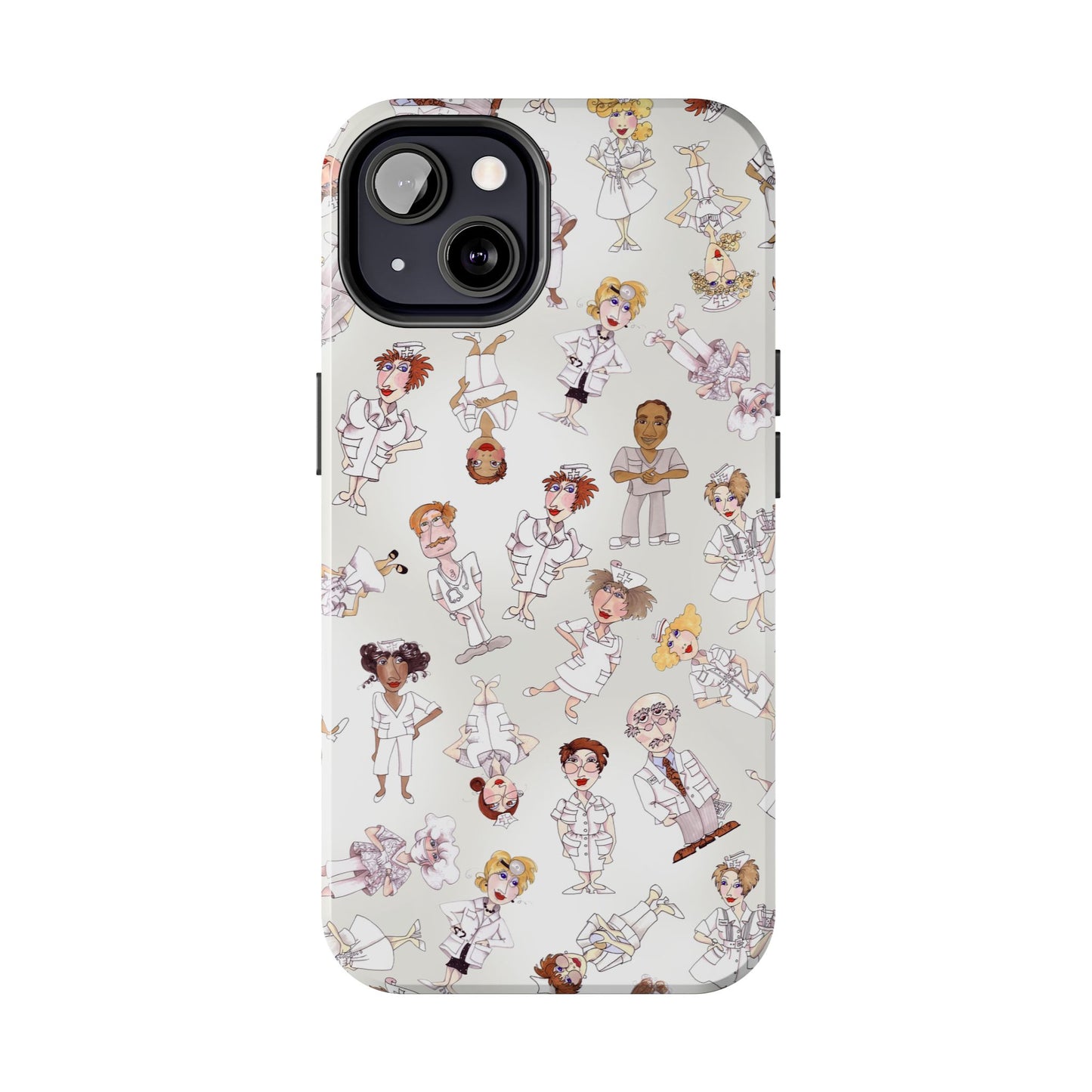 Tossed Nurses Gray Phone Case