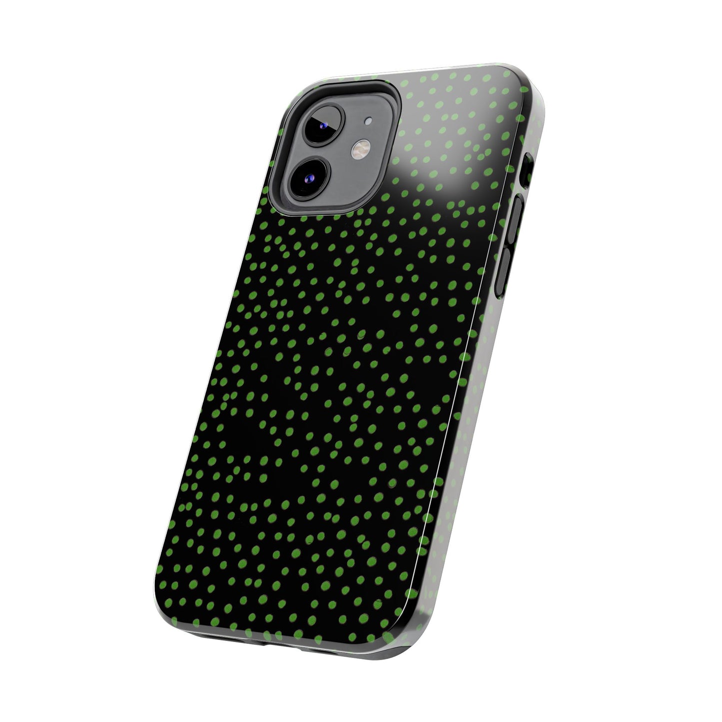 Dinky Dots Black / Green Phone Case