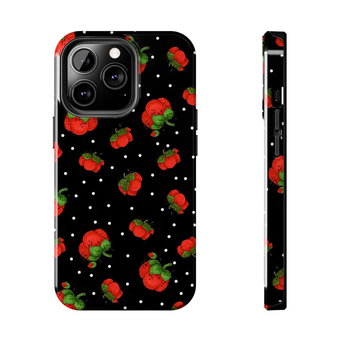 Pin Dots Black Phone Case