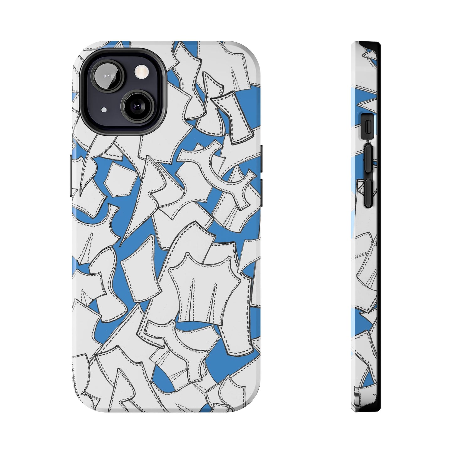 Pattern Pieces Turquoise Phone Case