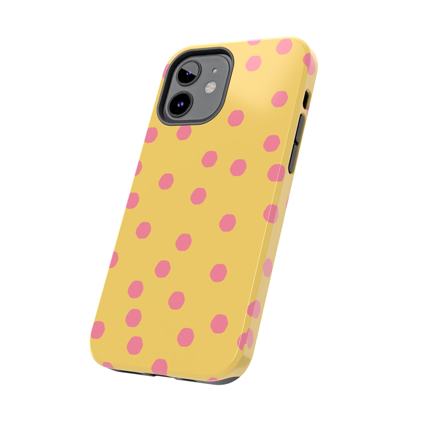 Jumbo Dots Yellow / Pink Phone Case