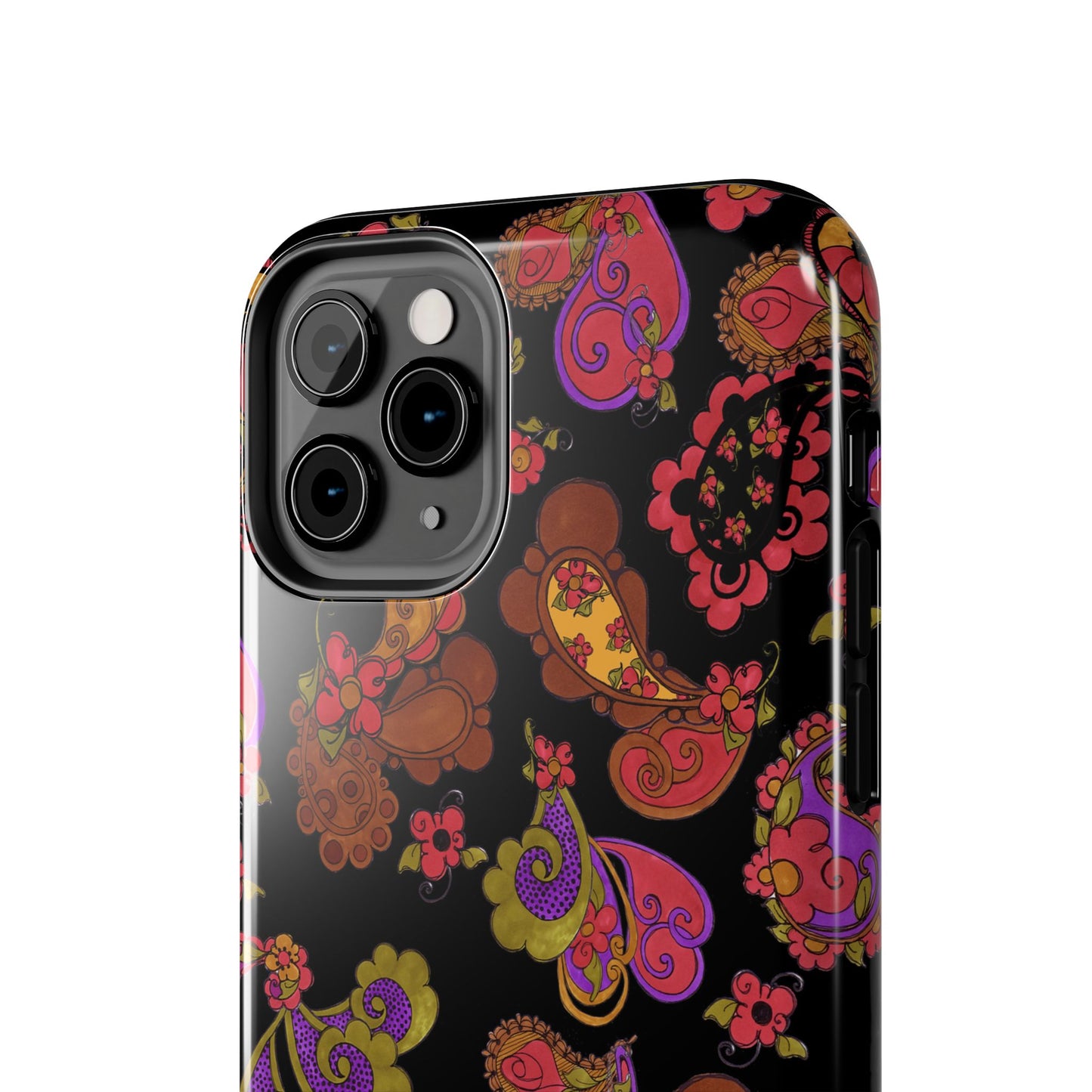 Posie Paisley Black Phone Case