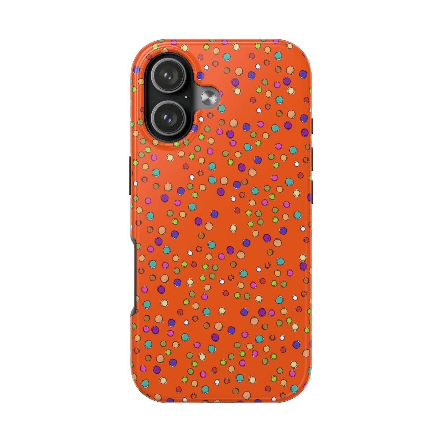 Dog Dots Orange Phone Case