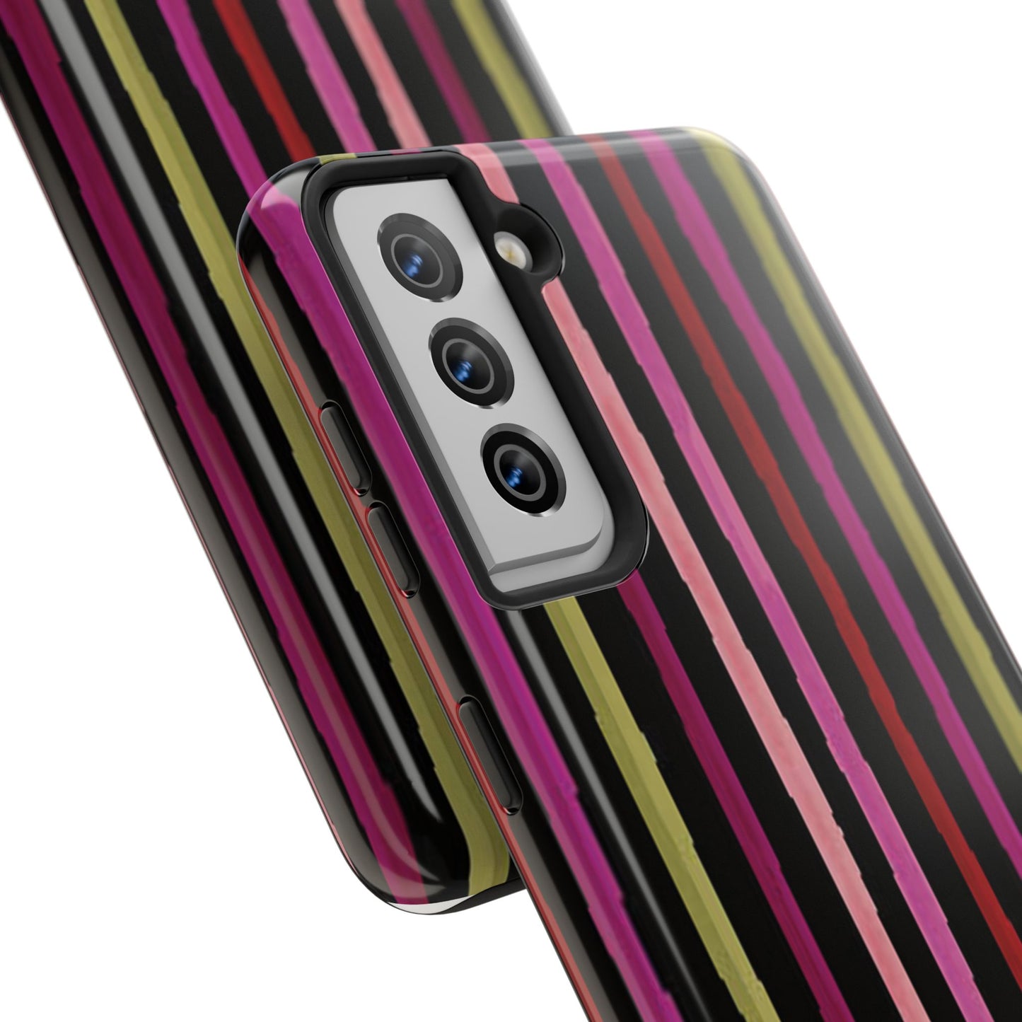 Garden Stripe Black Phone Case