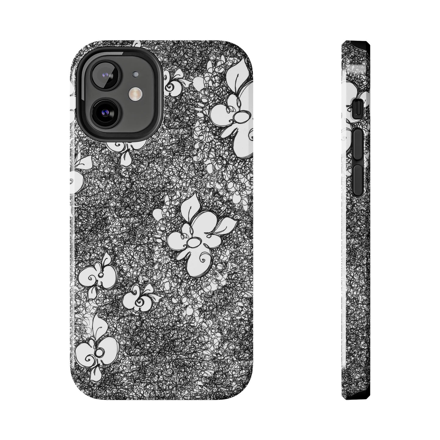 Flower Scribbles Phone Case