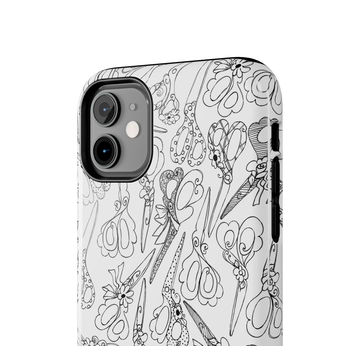 Scissor Blizzard White Phone Case