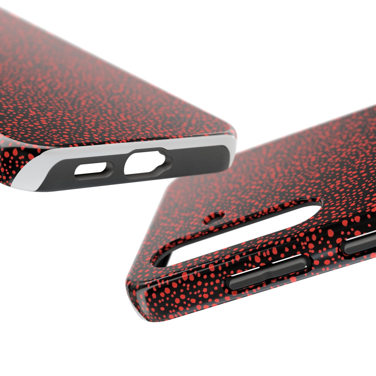 Confetti Red / Black Phone Case