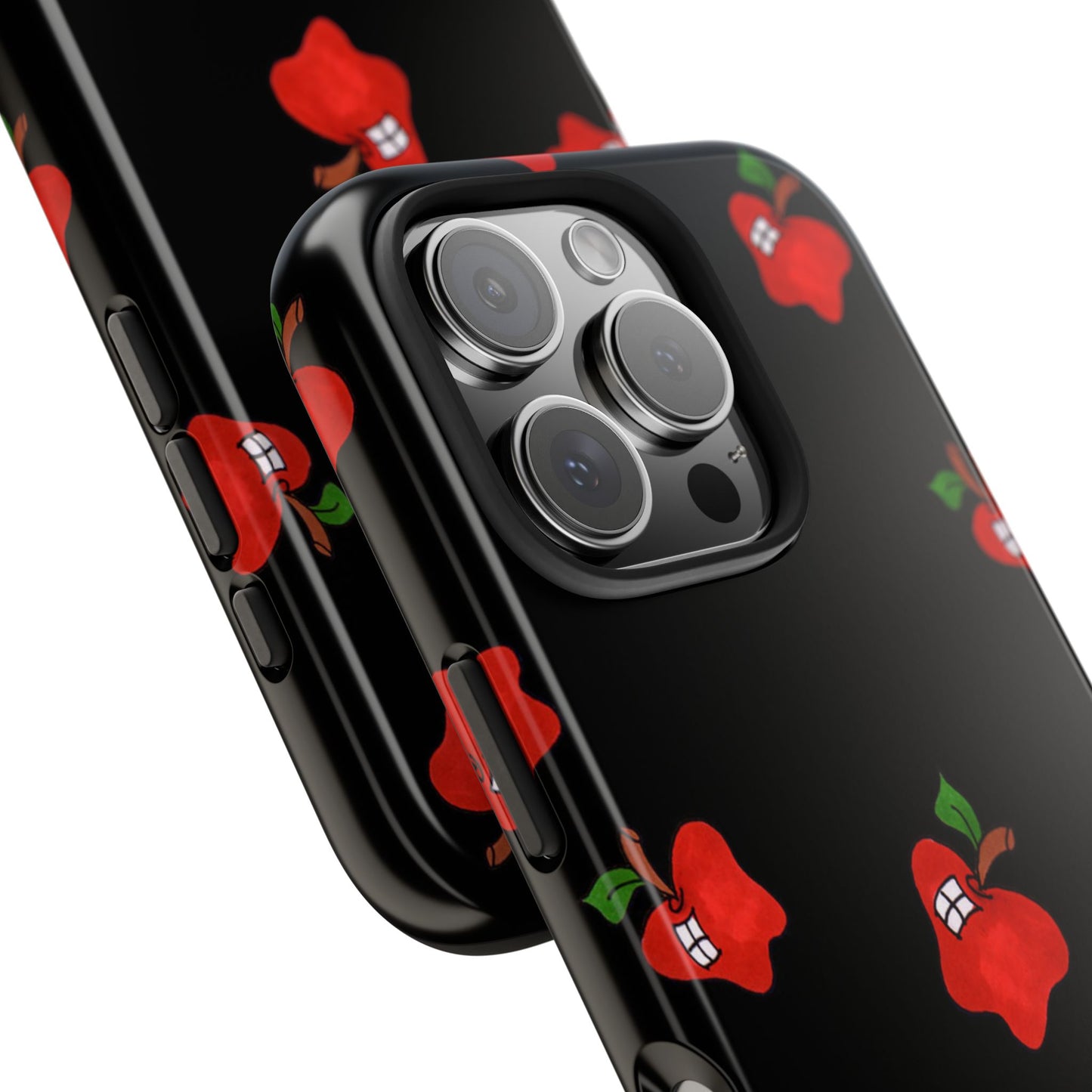 Flying Apples Black Phone Case