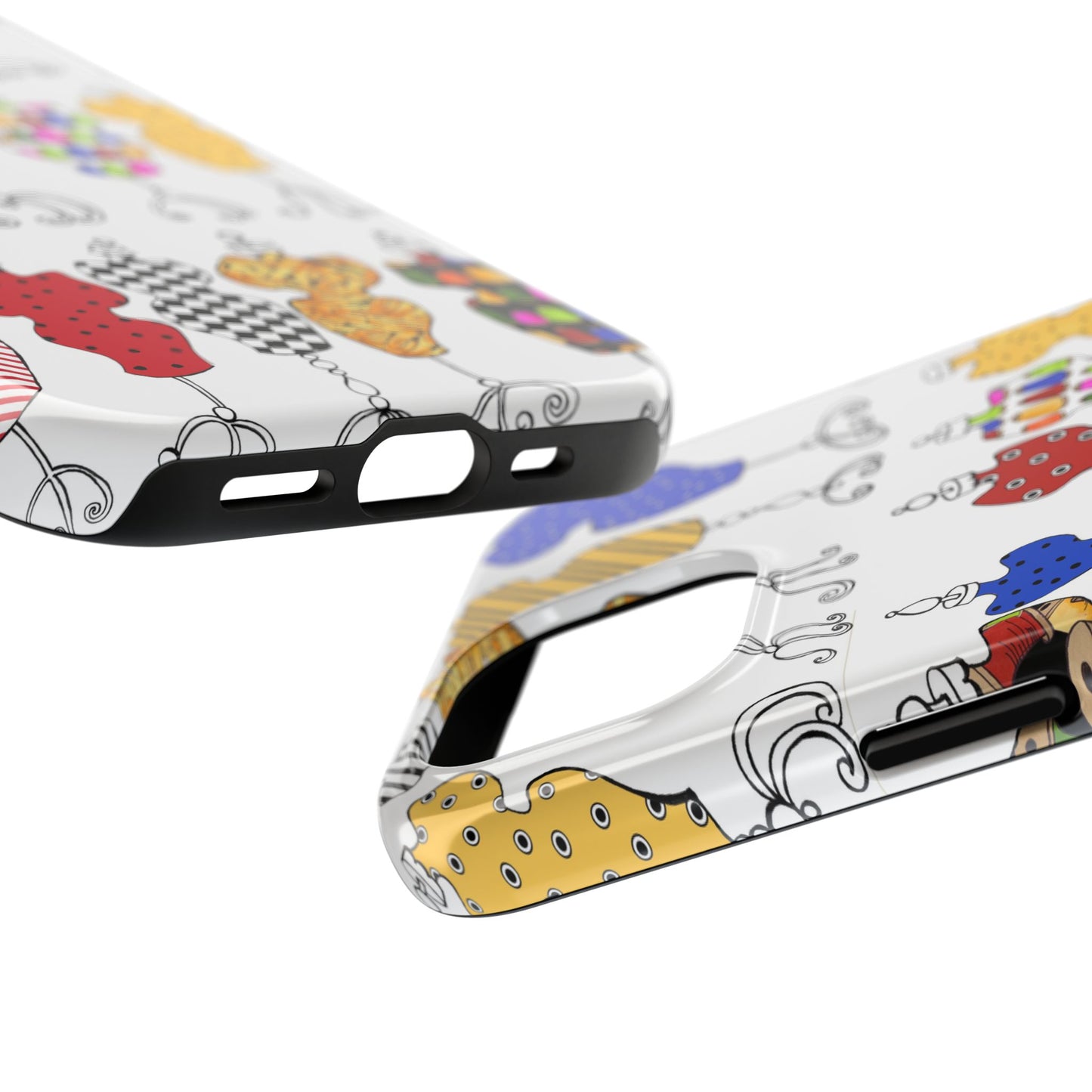 Go Figure White / Multi Phone Case