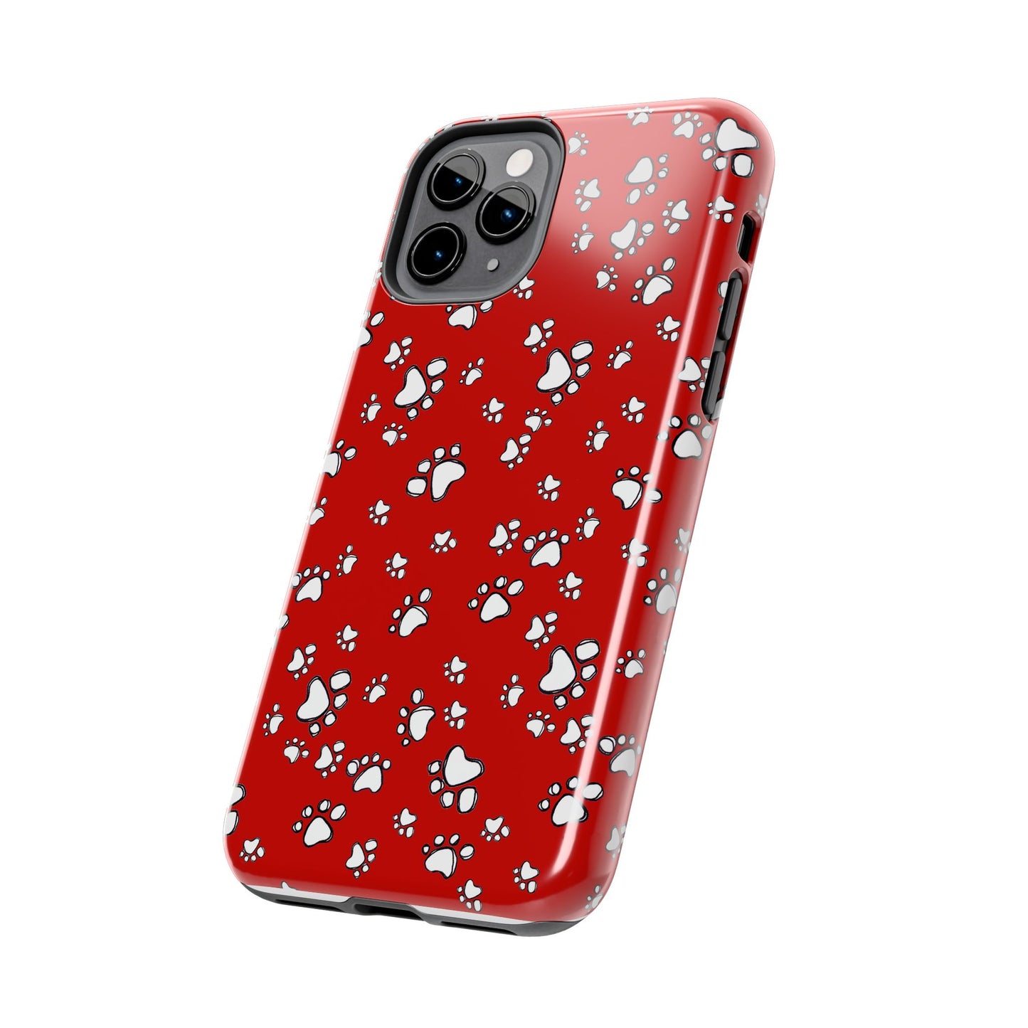 Paw Flakes Red Phone Case