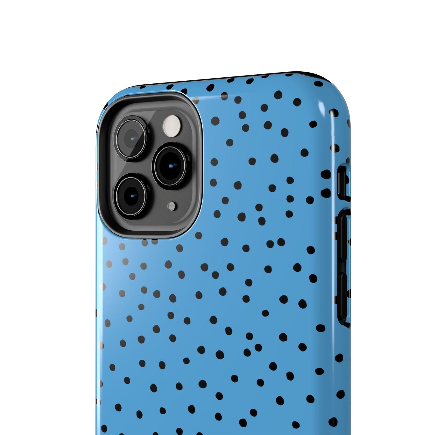Dinky Dots Turquoise / Black Phone Case