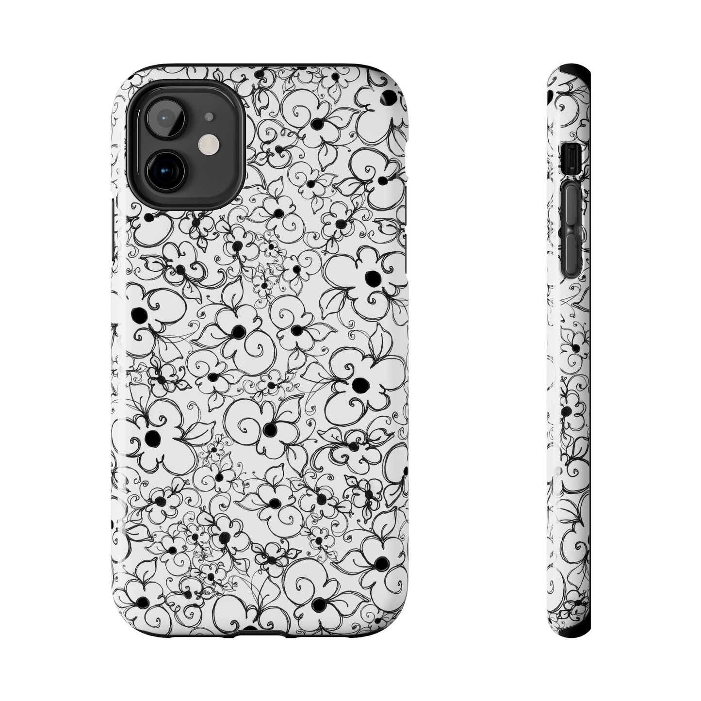 Dog Daisies White Phone Case